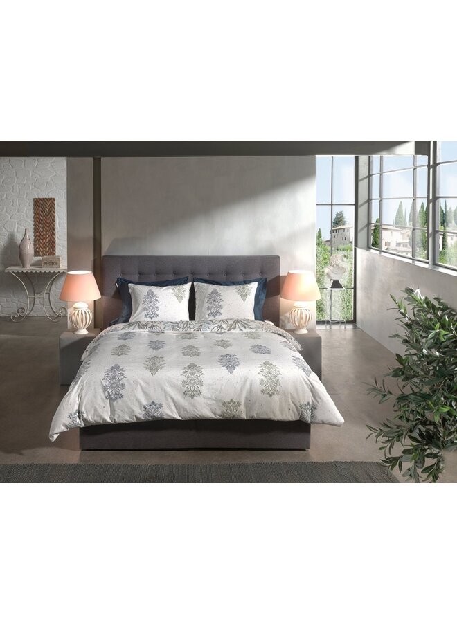 Heckett & Lane Dekbedovertrek Ibernia Wit - Bamboe Percale