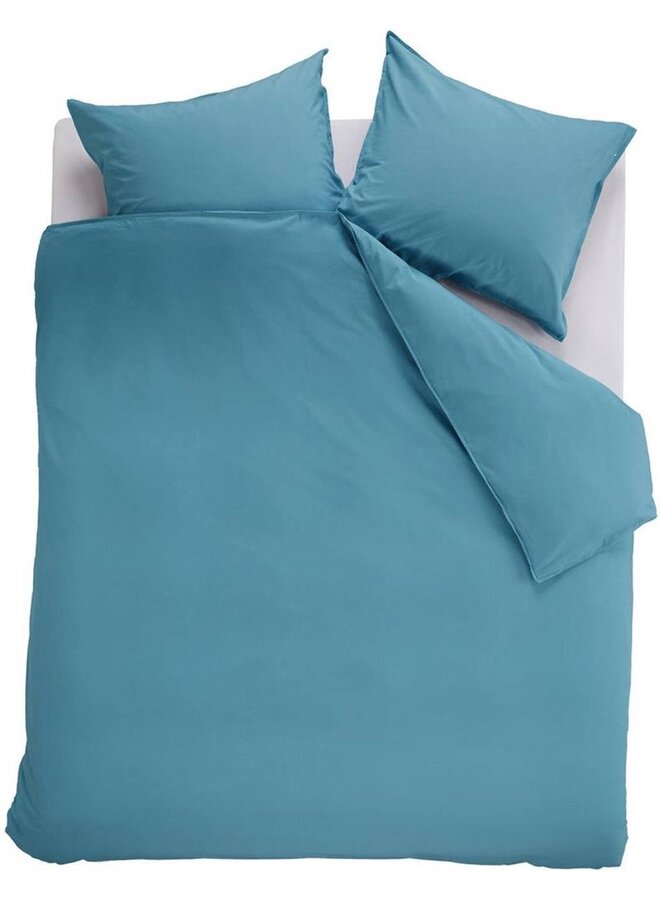 Beddinghouse Dekbedovertrek Organic Basic Uni Blauw - Biologisch Katoen