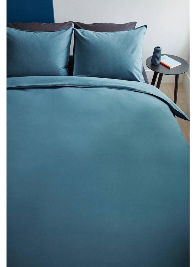 Beddinghouse Dekbedovertrek Organic Basic Uni Blauw - Biologisch Katoen