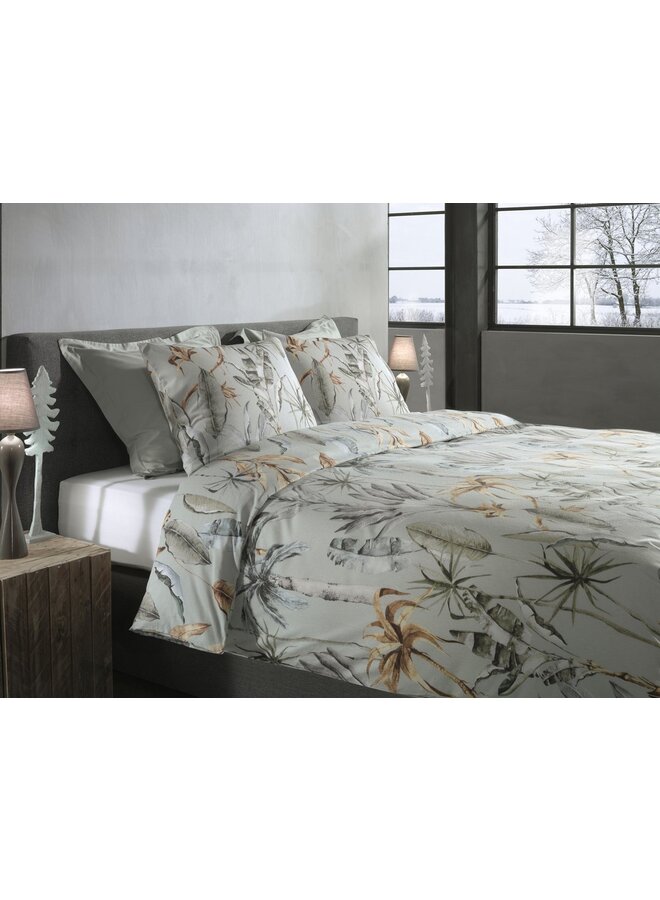Heckett & Lane Dekbedovertrek Areca Groen - Flanel
