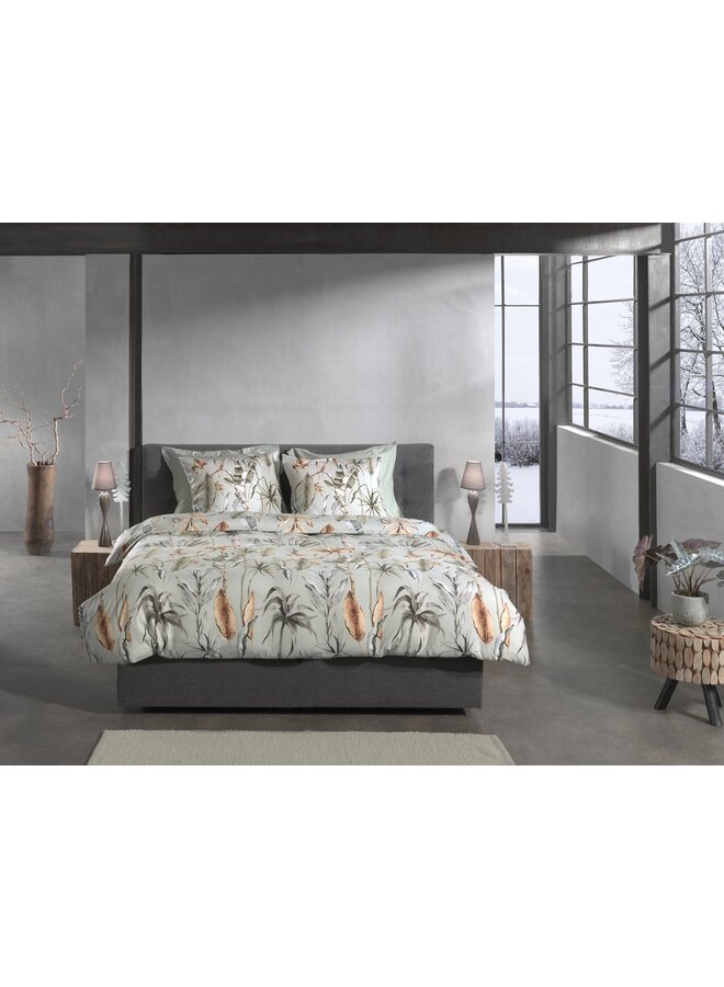 Heckett & Lane Dekbedovertrek Areca Groen - Flanel