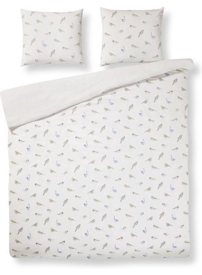 Katoen/Satijn Dekbedovertrek Wit