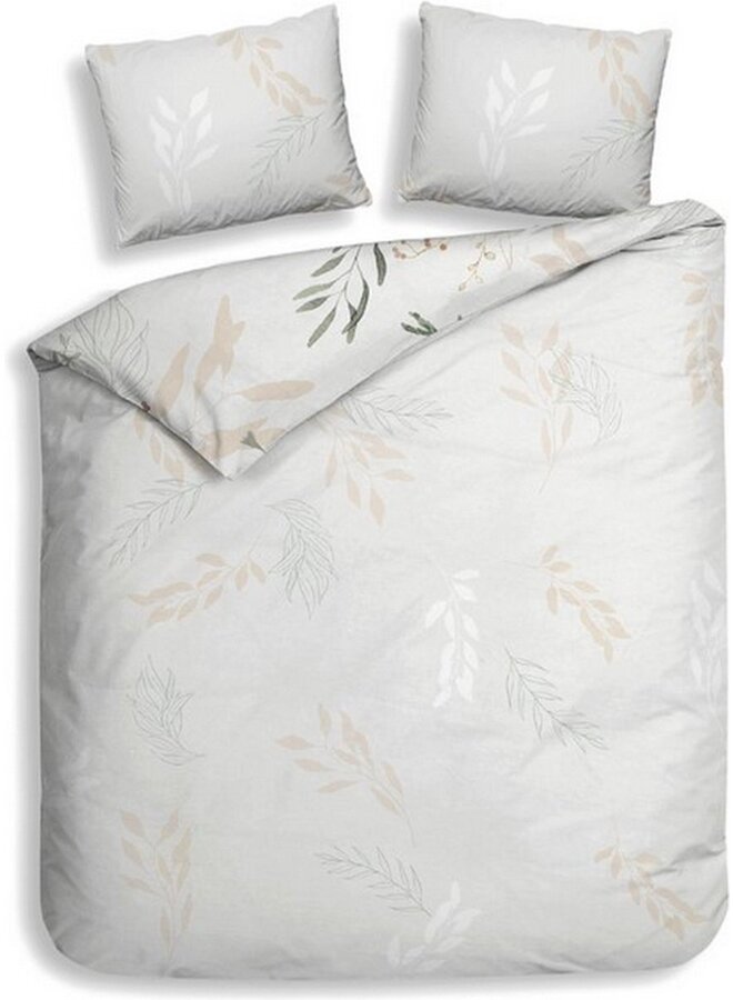 Heckett & Lane Dekbedovertrek Charlot Creme - Katoensatijn