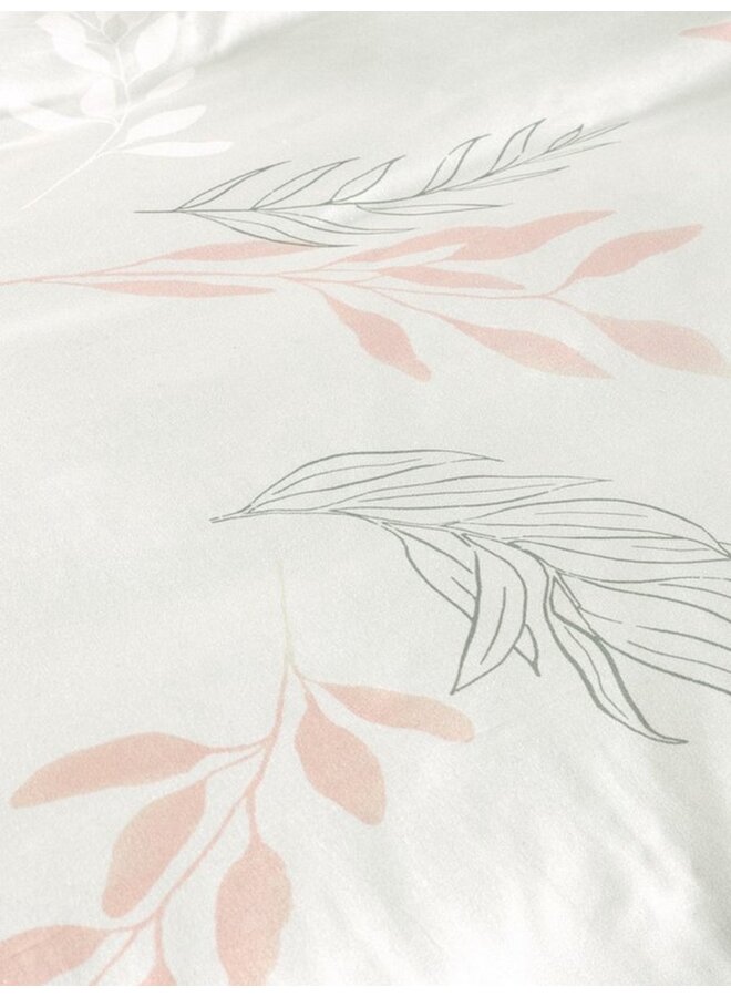 Heckett & Lane Dekbedovertrek Charlot Creme - Katoensatijn