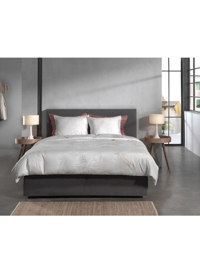 Heckett & Lane Dekbedovertrek Charlot Creme - Katoensatijn