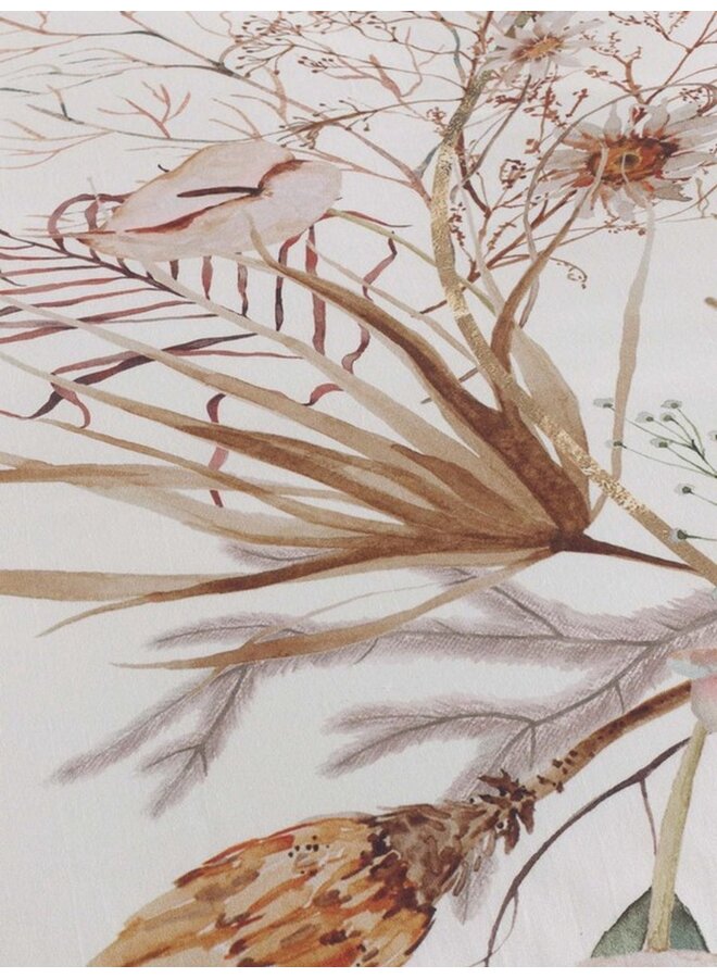 Heckett & Lane Dekbedovertrek Coralline Wit - Katoensatijn