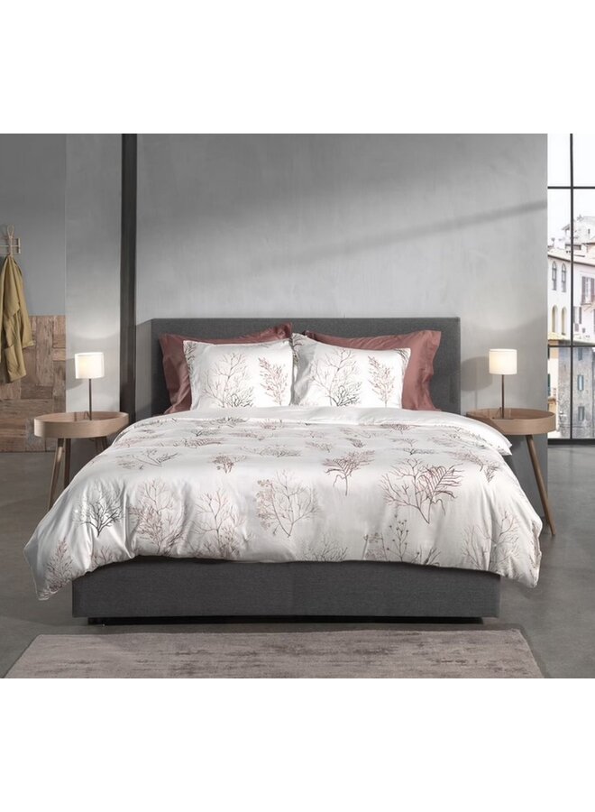 Heckett & Lane Katoen/satijn Dekbedovertrek Wit