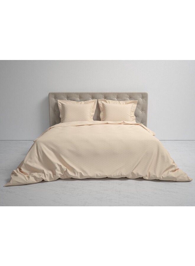 Heckett & Lane Dekbedovertrek Puntini Beige - Katoensatijn
