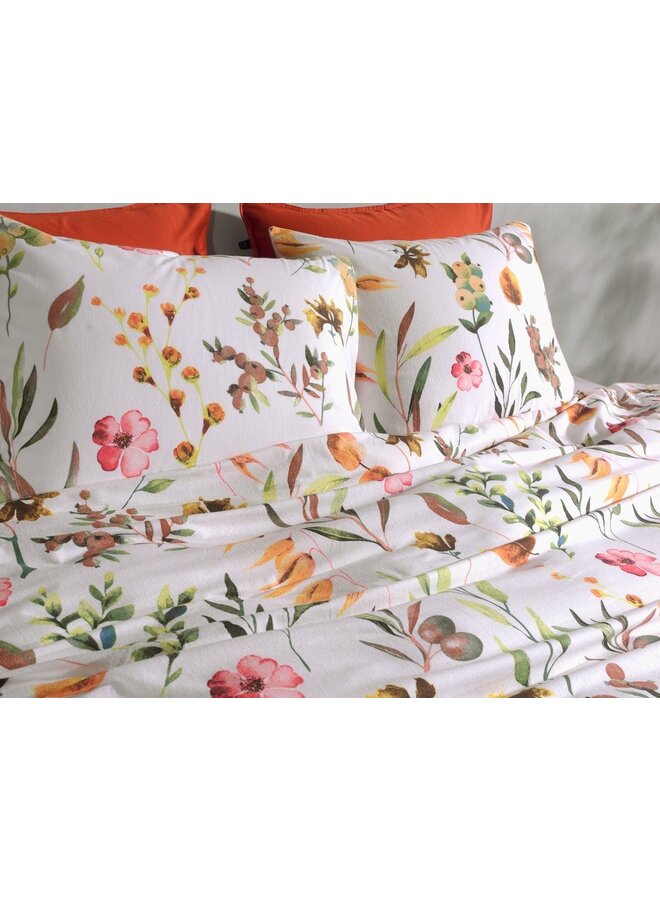 ZO! Home Dekbedovertrek Shae Wit - Flanel