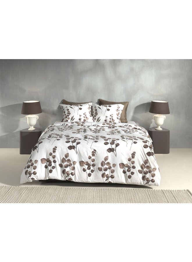 ZO! Home Flanel Dekbedovertrek Wit