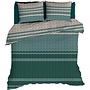 Romanette Dekbedovertrek Vicuna Teal - Flanel
