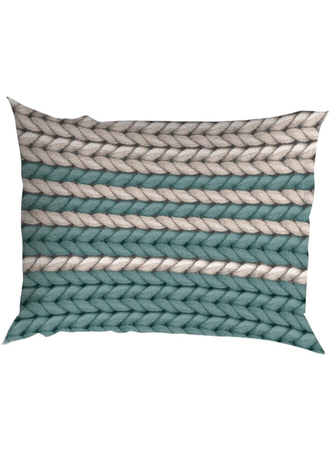 Romanette Dekbedovertrek Vicuna Teal - Flanel