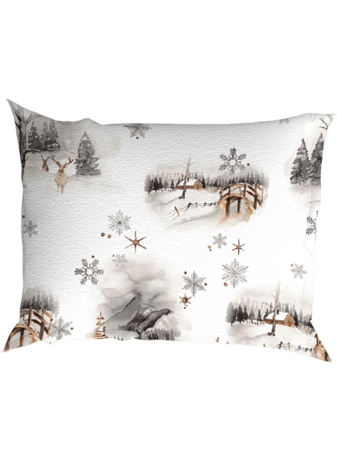 Romanette Dekbedovertrek Snowdonia Wit - Flanel