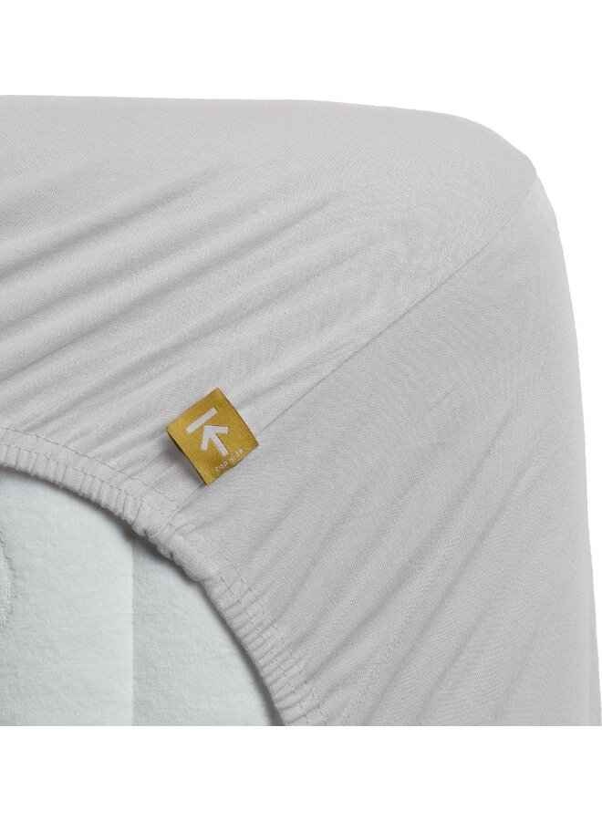 Hoeslaken Topper Grijs - Jersey