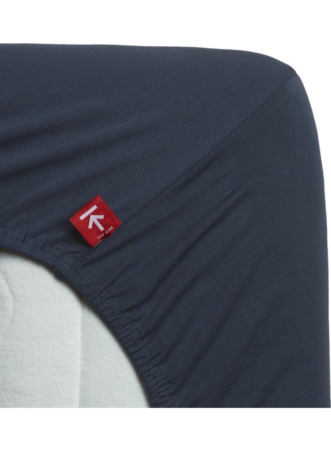 Hoeslaken Topper Donkerblauw - Jersey