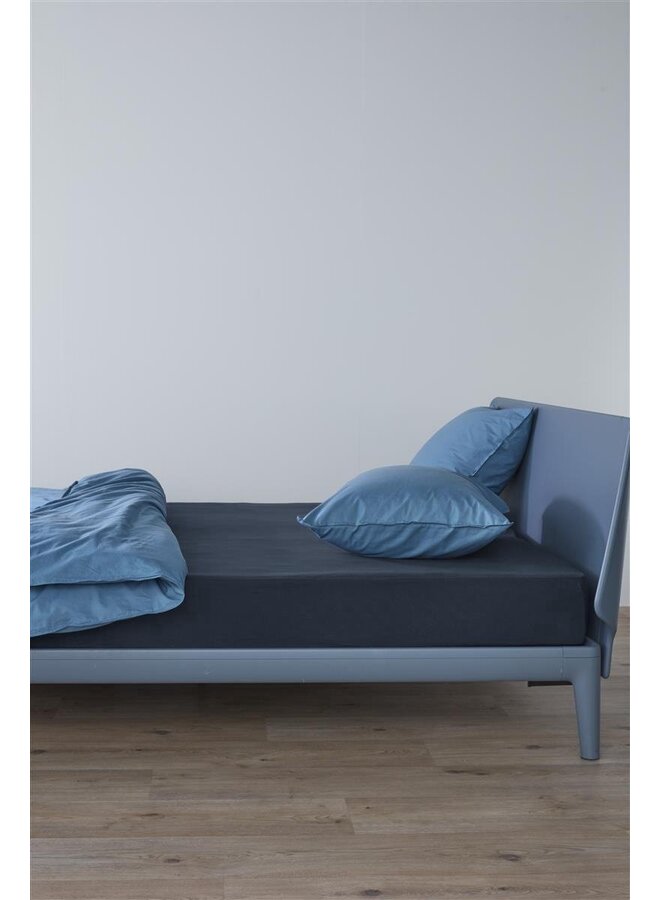 Beddinghouse Hoeslaken Topper Donkerblauw - Jersey