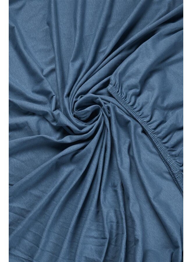 Beddinghouse Hoeslaken Topper Blauw - Jersey