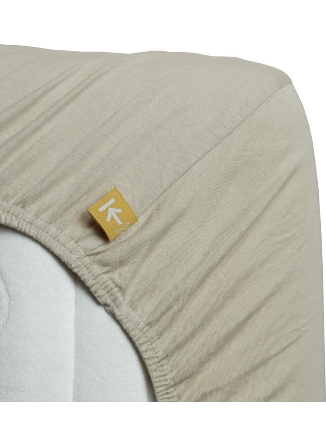 Hoeslaken Topper Zand - Jersey