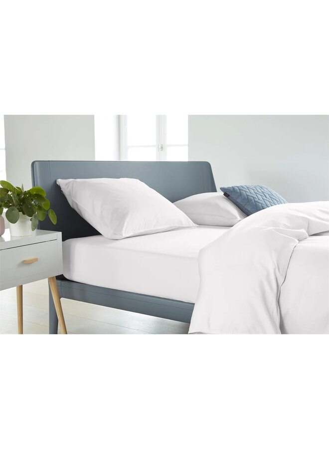 Ambiante Hoeslaken Wit - Bamboe Katoen