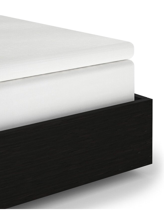 Hoeslaken Topper Wit - Katoensatijn