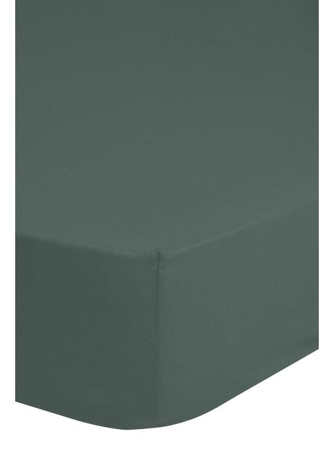 Hoeslaken Olijf Groen - Katoen