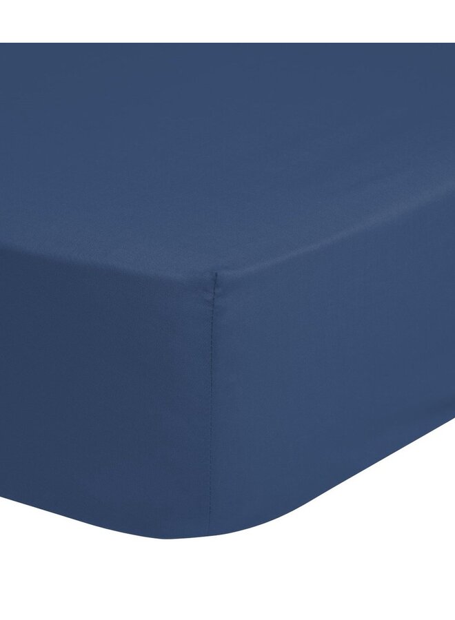 Hoeslaken Denim Blauw - Katoen