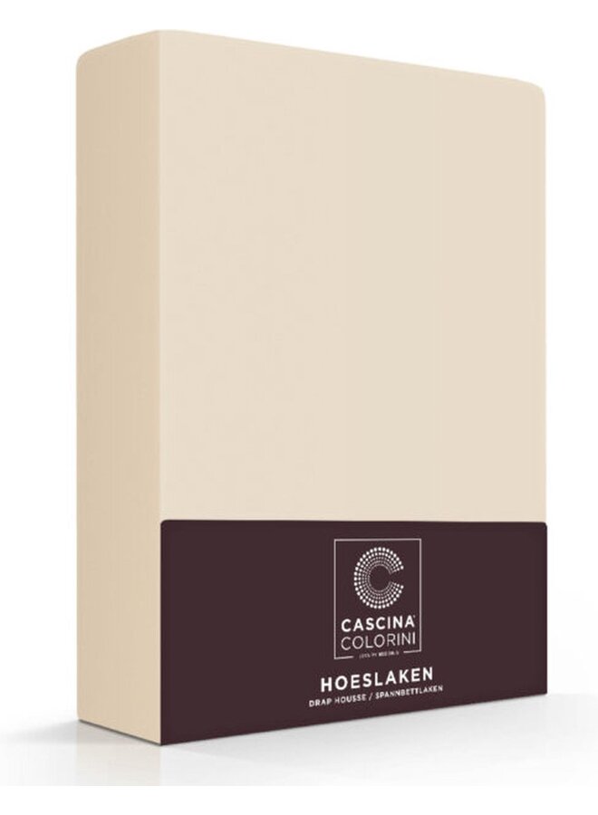 Cascina Colorini Hoeslaken Zand - Egyptisch Percale Katoen