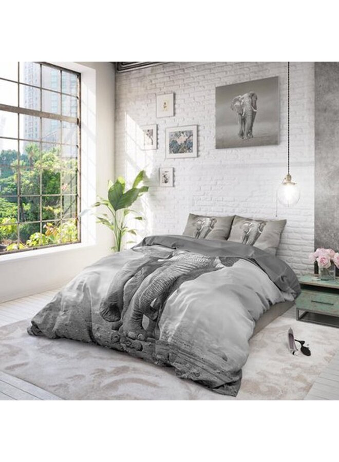 Dremahouse Katoen Dekbedovertrek Grijs