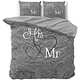 Dremahouse Dekbedovertrek Mr and Mrs 3 Antraciet - Katoen