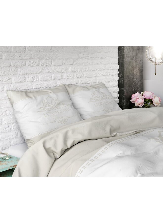 Dremahouse Dekbedovertrek Luxurious Creme - Katoen