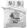 Dremahouse Dekbedovertrek Today is The Day Wit - Katoen
