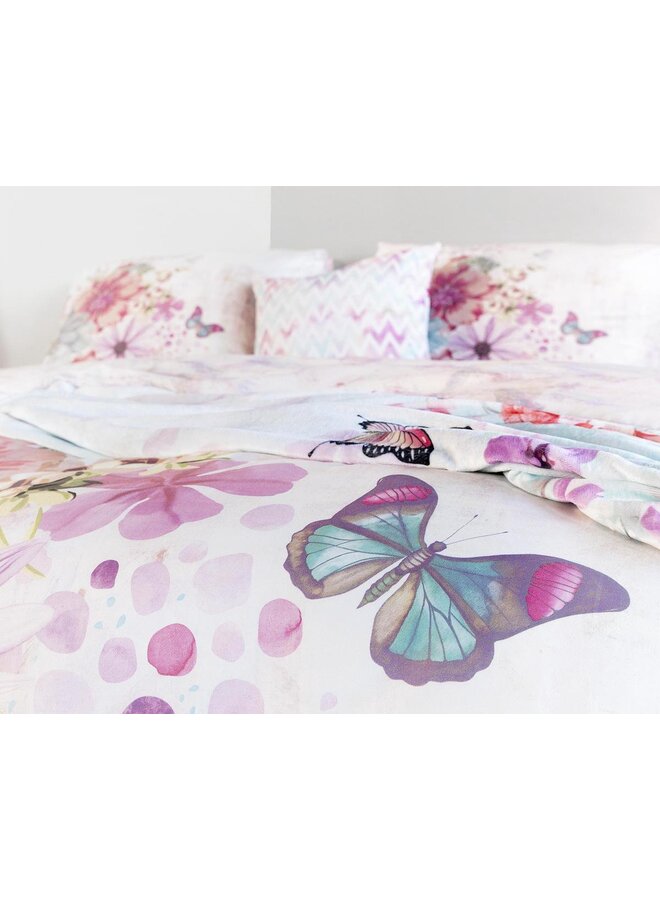 Endless Mae Dekbedovertrek Sarah Wit - Katoen