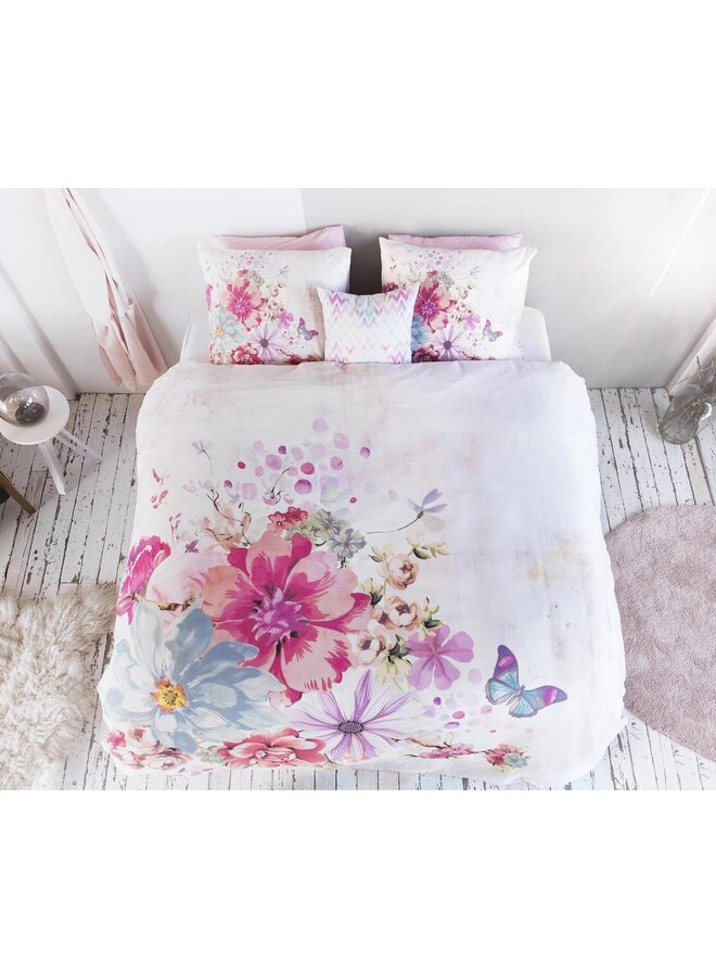 Endless Mae Dekbedovertrek Sarah Wit - Katoen