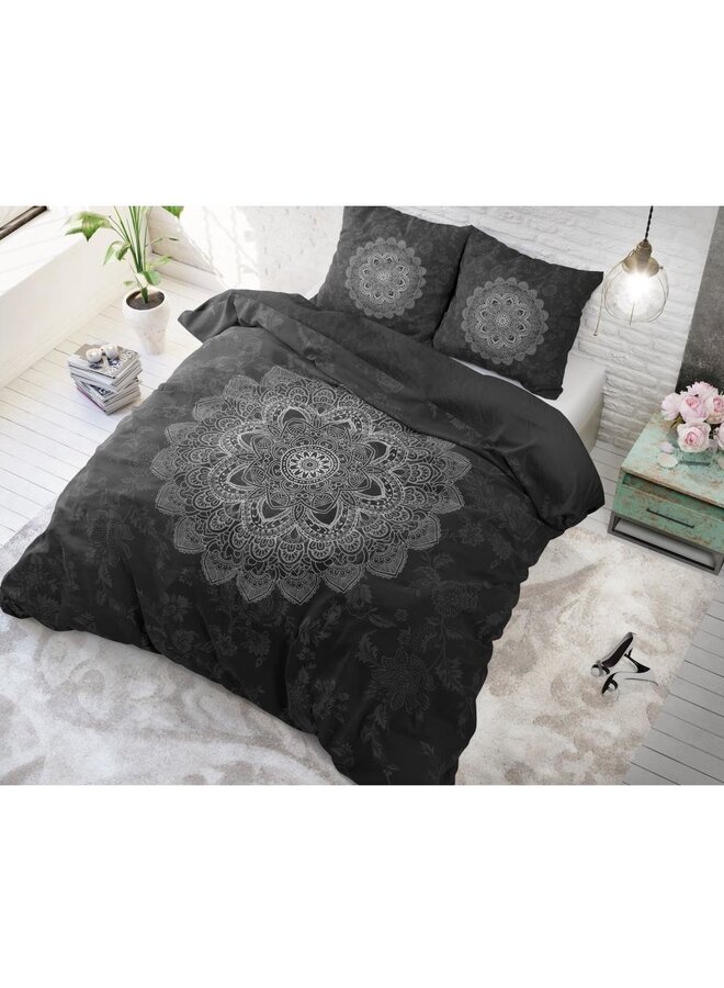 Dremahouse Dekbedovertrek Katinka Antraciet - Katoen