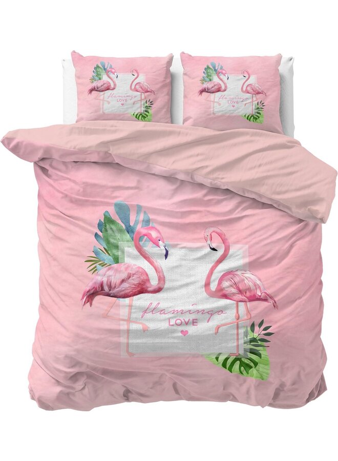 Dekbedovertrek Sunny Flamingo's Roze - Katoen