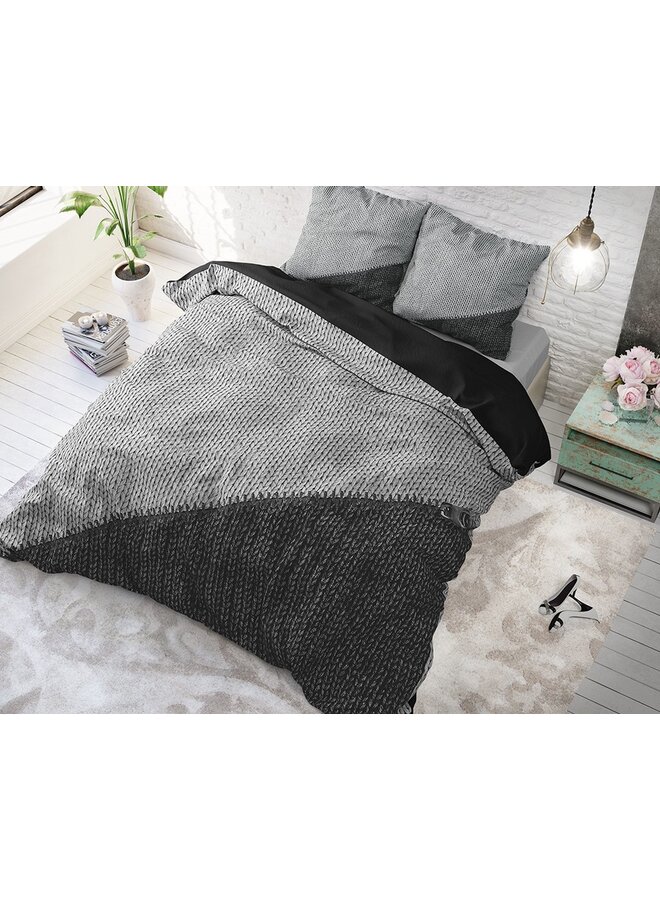 Dremahouse Dekbedovertrek Zipper Zwart - Katoen