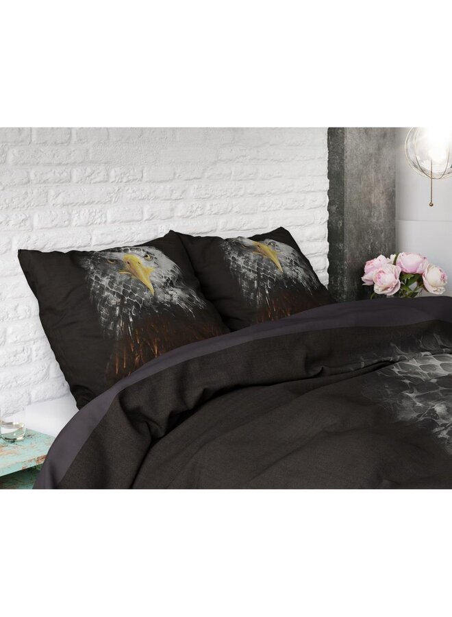 Dremahouse Dekbedovertrek Wild Eagle Zwart - Katoen