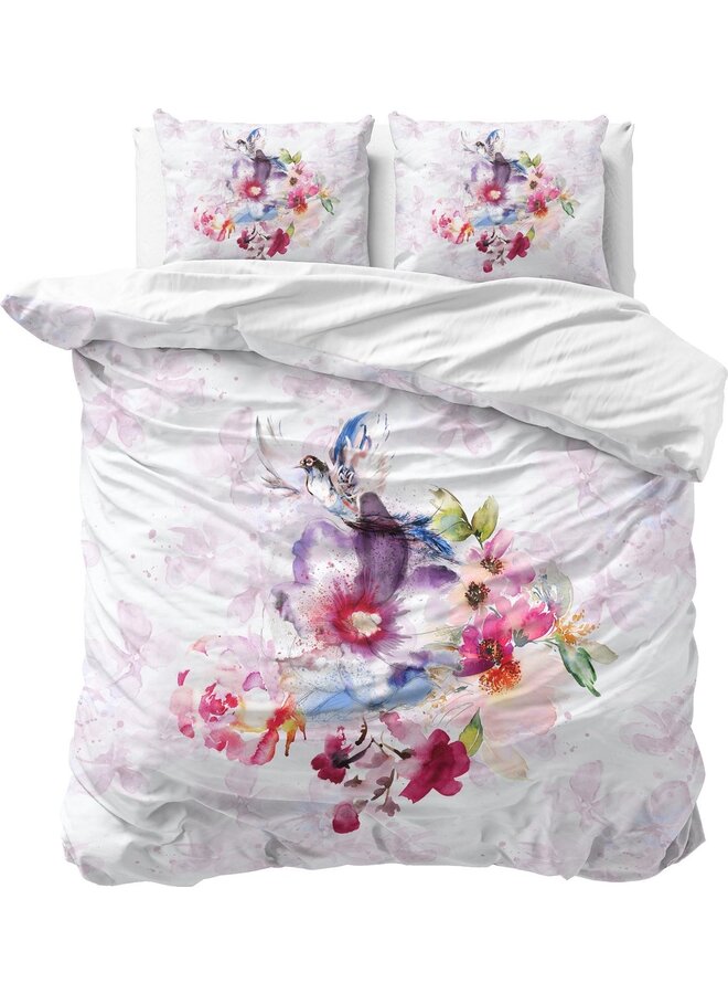 Dremahouse Dekbedovertrek Oliva Wit - Katoen