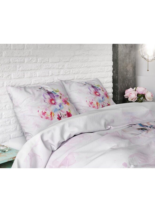 Dremahouse Dekbedovertrek Oliva Wit - Katoen