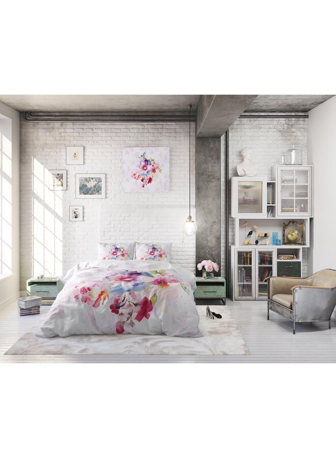 Dremahouse Dekbedovertrek Oliva Wit - Katoen