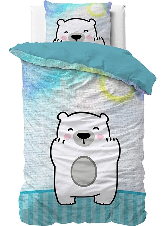 Dekbedovertrek Kids Cuddle Bear Blauw - Katoen PL3