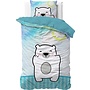 Dremahouse Dekbedovertrek Kids Cuddle Bear Blauw - Katoen