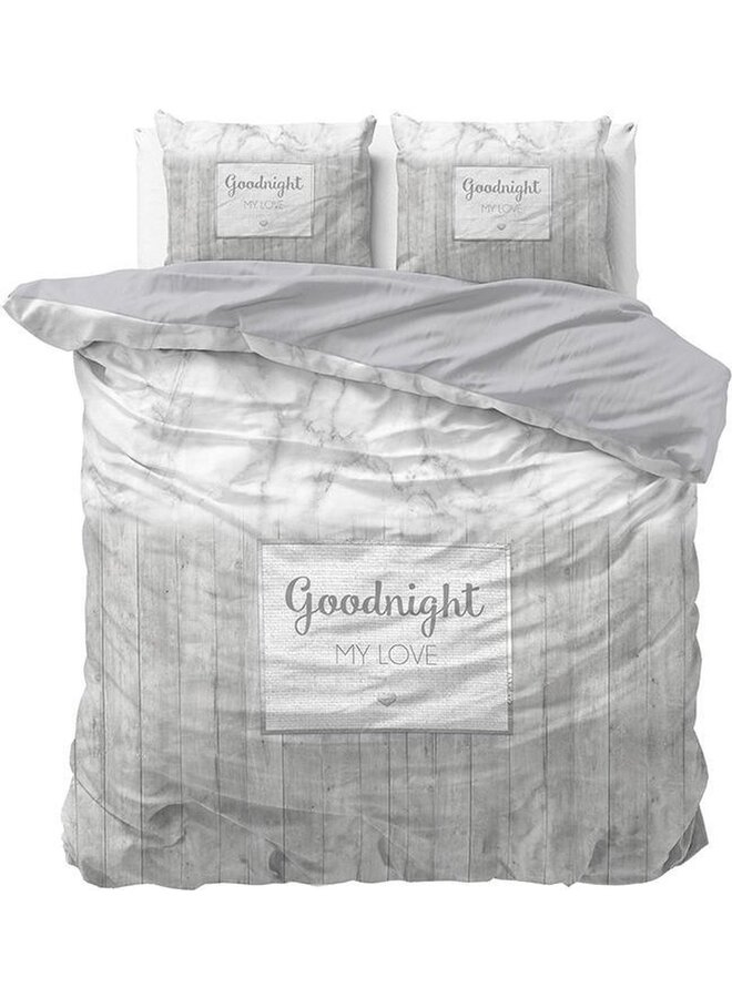 Dekbedovertrek Marble Goodnight 3 Grijs - Blended Katoen