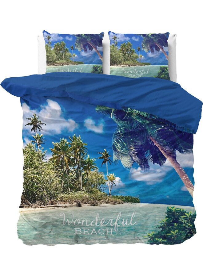 Sleeptime Blended Katoen Dekbedovertrek Blauw