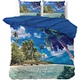 Sleeptime Dekbedovertrek Wonderful Beach Blauw - Blended Katoen