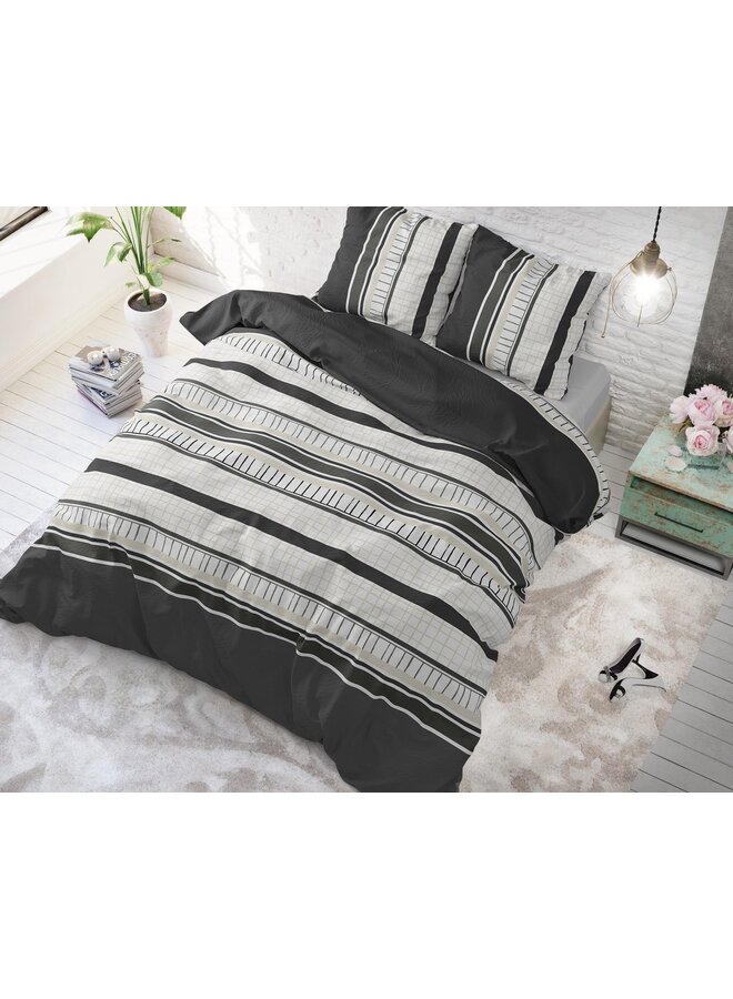 Sleeptime Dekbedovertrek Brex Wit - Blended Katoen