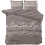 Sleeptime Dekbedovertrek Love and Relax Taupe - Blended Katoen