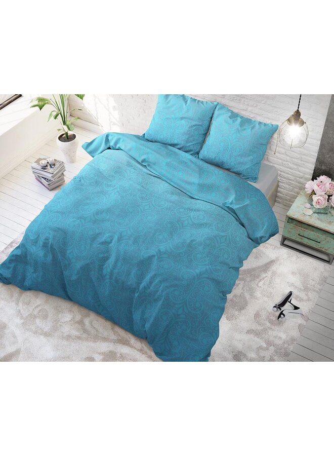 Sleeptime Dekbedovertrek Vintage Paisley Turqoise - Blended Katoen