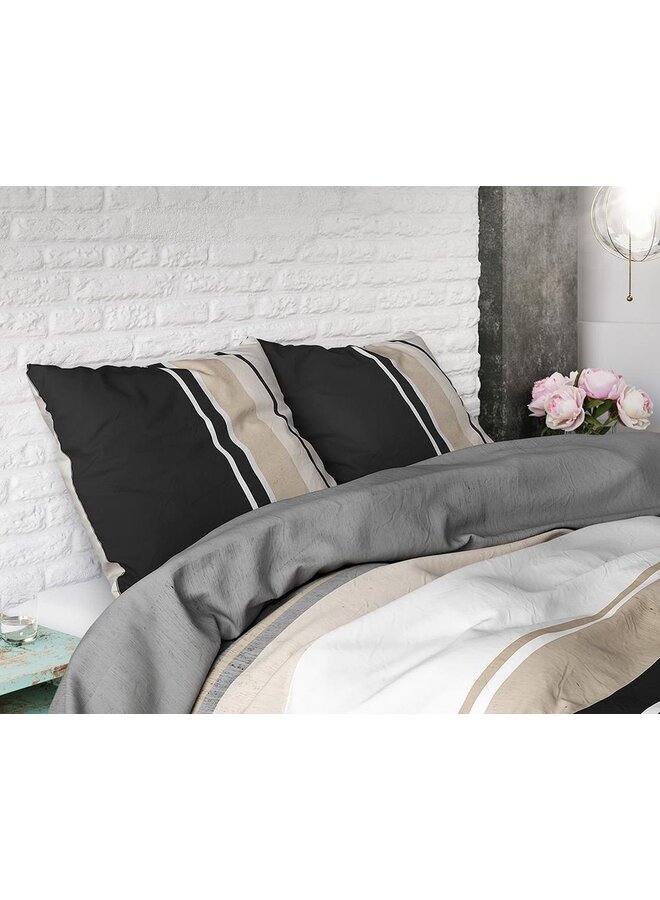 Sleeptime Dekbedovertrek Brexton Taupe - Blended Katoen