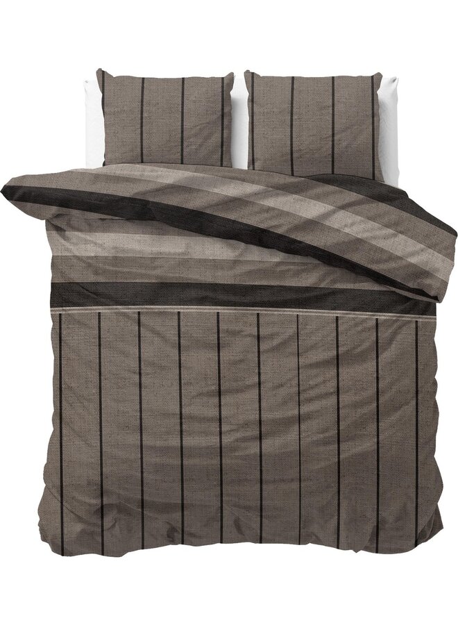 Dekbedovertrek Kees Taupe - Blended Katoen